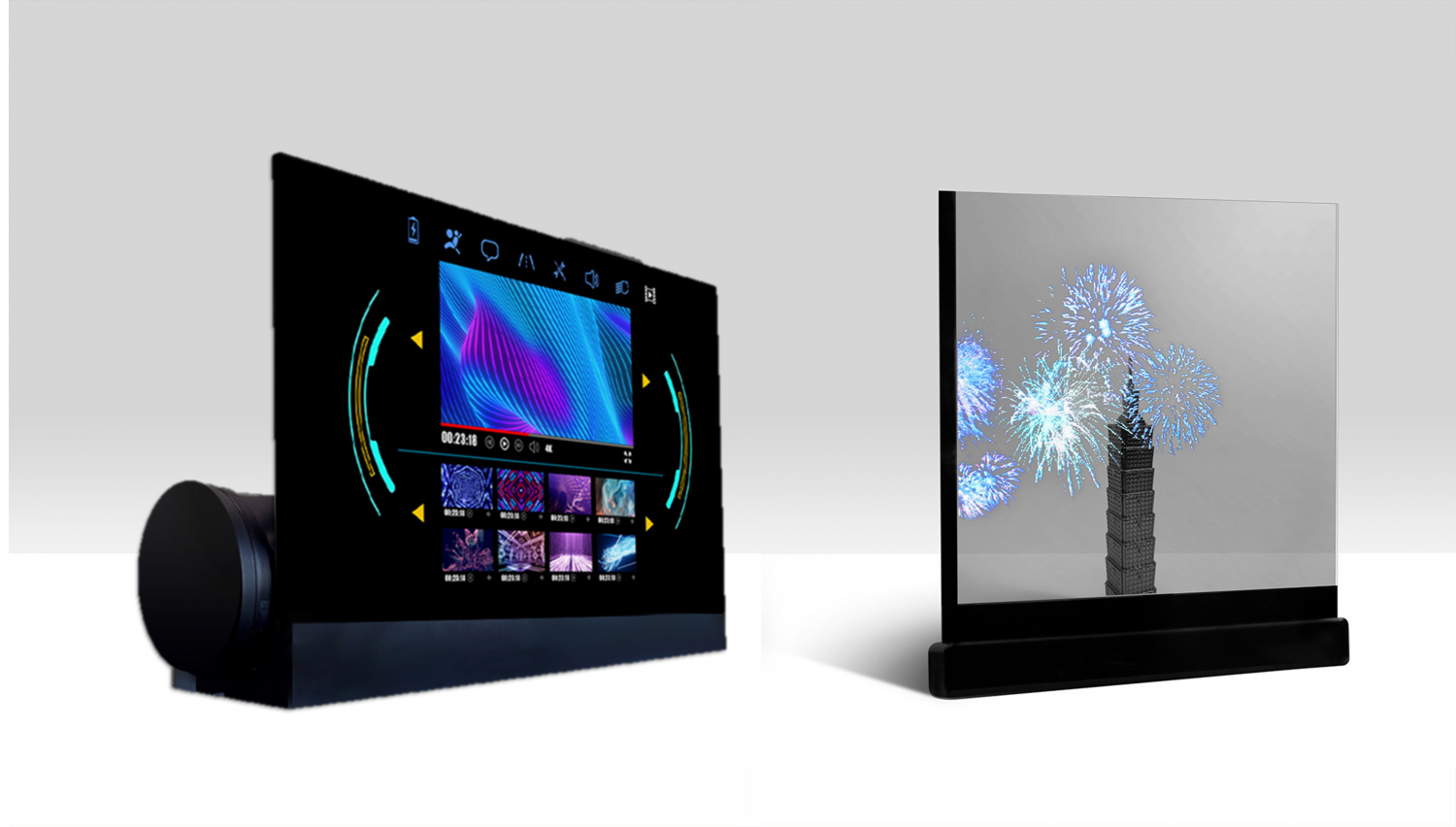 可卷式、折迭性、高透明