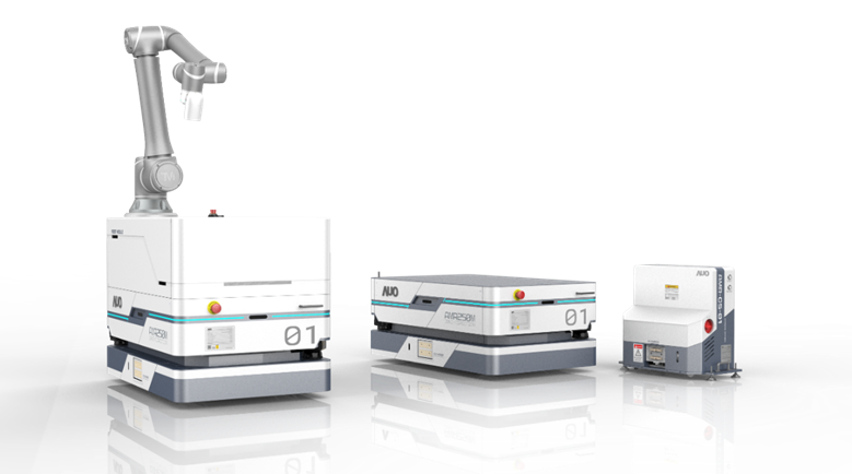 银河galaxy數位開發的自主式移動機器人（AMR250M），搭配全向輪並結合AI演算法、2D LiDAR、3D攝影機等技術，協助客戶實現產線全自動化